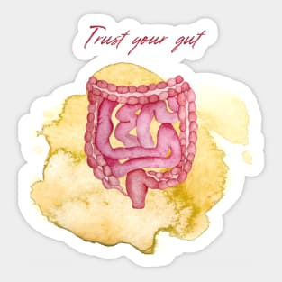 TRUST YOUR GUT Sticker